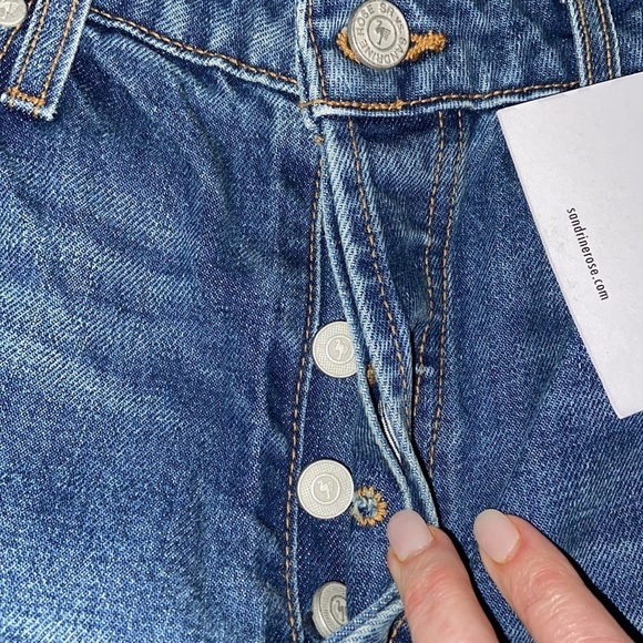 NWT Sandrine Rose Straight Fit Boyfriend Jean with distressing, size 30 - Picture 10 of 12